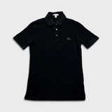 Burberry Brit Polo Shirt Mens XS Black Nova Check Tartan Preppy Tee