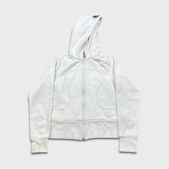 Lululemon Scuba Hoodie Womens Size 6 White Full Zip Hooded Sweatshirt