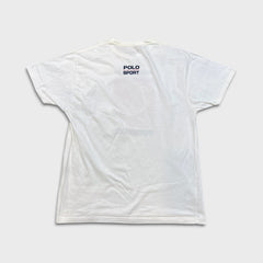 Vintage 1998 Polo Sport Ralph Lauren T Shirt Men Large White Canada Championship