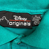 Vintage 90s Disney Originals Mickey Mouse Polo Shirt Mens XL Blue Short Sleeve