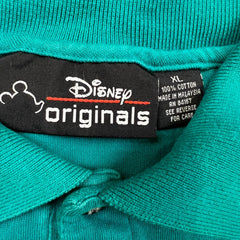 Vintage 90s Disney Originals Mickey Mouse Polo Shirt Mens XL Blue Short Sleeve