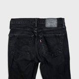 Levi's 511 Jeans Mens 30x30 Black Slim Fit Mid Rise Dark Wash Stretch Denim Pants