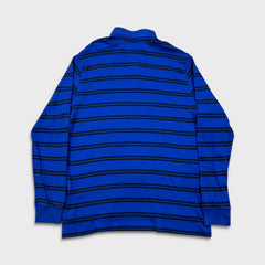 Polo Ralph Lauren Shirt Mens Large Blue Pony Striped Preppy Long Sleeve