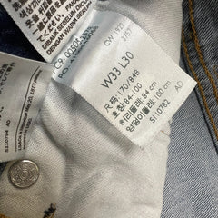 Levi's 505 Jeans Mens 33x30 Blue Regular Fit Straight Leg Light Wash Denim Pants