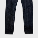 Carhartt WIP Jeans Mens 29x34 Black Klondike Faded Dark Wash Slim Tapered Denim Pants