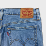 Levi's Wedgie Skinny Jeans Womens 32x26 Blue Light Wash Thrashed High Rise Denim Pants