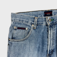 Vintage Tommy Hilfiger Jeans Mens 29x32 Blue Straight Light Wash Denim 90s Pants