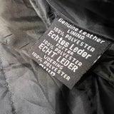 Vintage Y2K Ultra One Platinum TA Petro Leather Jacket Mens Medium Black A2 Flight Bomber