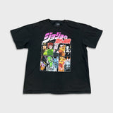 Jojo Bizarre Adventure T Shirt Mens XL Black Graphic Anime Short Sleeve Tee