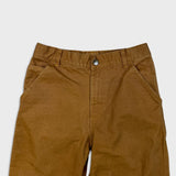 Carhartt Pants Womens 28x28 Brown Straight Leg Canvas Carpenter Workwear Trouser