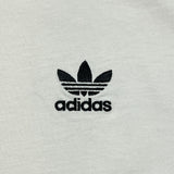 Adidas T Shirt Mens Medium White Originals 3 Stripe Trefoil Short Sleeve Tee
