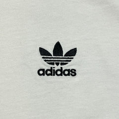 Adidas T Shirt Mens Medium White Originals 3 Stripe Trefoil Short Sleeve Tee