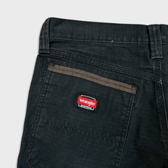 Vintage Y2K Wrangler Riggs Pants Mens 32x32 Black Ripstop Carpenter Double Knee