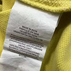 Polo Ralph Lauren Shirt Mens 2XL Yellow Pony Cotton Casual Preppy Short Sleeve