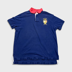Vintage 90s Polo Ralph Lauren Shirt Mens XL Blue RLPC Crest Faded Short Sleeve