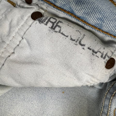 Vintage 90s Levis 501 Jeans Womens 29x31 Original Straight Light Wash Distressed Denim Pants