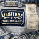 Signature by Levi's Type III Jean Jacket Mens Medium Blue Denim Western Trucker