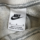 Nike Sportswear Sweatpants Womens Medium Gray Double Waisted Swoosh Taper Leg