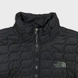 The North Face ThermoBall Eco Jacket Mens Small Black Puffer Insulated Full Zip