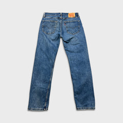 Levi's 505 Jeans Mens 32x32 Blue Regular Fit Straight Leg Medium Wash Denim Pants