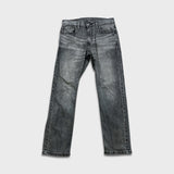 Levi's 502 Jeans Mens 30x30 Black Regular Taper Fit Faded Stone Wash Denim Pants