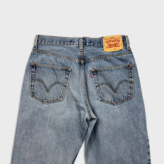 Vintage Y2K Levi's 550 Jeans Mens 32x27 Blue Relaxed Fit Straight Leg Medium Wash Baggy Denim Pants