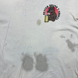 Vintage 1992 Beaver Brand Condoms T Shirt Mens Large White USA Single Stitch Humour