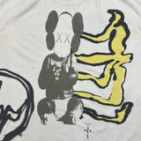 Travis Scott Cactus Jack + Kaws For Fragment T Shirt Mens 2XL White AOP Tee
