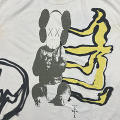 Travis Scott Cactus Jack + Kaws For Fragment T Shirt Mens 2XL White AOP Tee