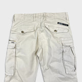 G-Star Raw Pants Mens 32x28 White Straight Fit Casual Utility Cargo Trousers