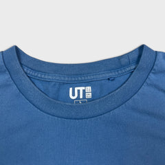 Uniqlo Dragon Ball Z T Shirt Mens Large Blue Trunks Fusion Ha Anime Graphic Tee