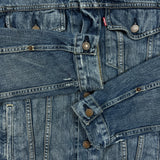 Levi's Type 3 Jean Jacket Mens Medium Blue Dark Wash Denim Western Trucker