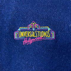 Vintage 90s Universal Studios Jacket Mens Medium Blue Hollywood Letterman USA Varsity