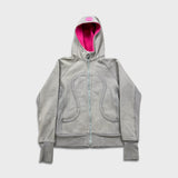 Lululemon Scuba Hoodie Womens Size 8 Gray Full Zip Sports Hooded Sweater