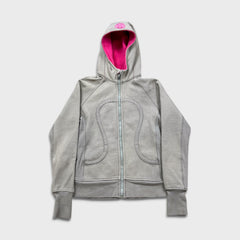 Lululemon Scuba Hoodie Womens Size 8 Gray Full Zip Sports Hooded Sweater
