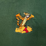 Vintage 90s Disney Winnie The Pooh T Shirt Mens Medium Green USA Tigger Thrashed