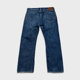 Vintage Y2K Polo Ralph Lauren Jeans Mens 36x30 Blue Straight Leg Dark Wash Denim Pants