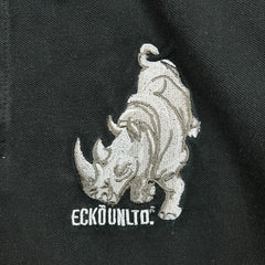 Vintage Y2K Ecko Unltd Polo Shirt Mens Medium Black Rhino Casual Preppy Short Sleeve