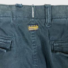 G-Star Raw Bronson Slim Chino Pants Mens 36x29 Blue Casual Cargo Utility Trousers