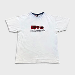 Vintage 90s Ecko Unltd T Shirt Mens Small White Complex Rhino Distressed Tee