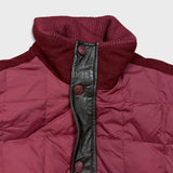 Tommy Hilfiger Jacket Mens Medium Red Full Zip Outdoor Down Heavy Bomber Coat