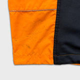 Vintage 90s Nike Vest Jacket Mens Medium Orange Sportswear Swoosh Full Zip 3M