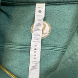 Lululemon Scuba Oversized Funnel Neck 1/2 Zip Womens Medium Green Yoga Sweatshirt