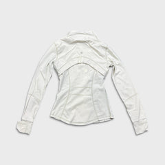 Lululemon Define Jacket Nulu Womens Size 2 White Full Zip Active Track Suit Top