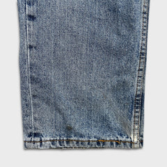 Levi's 505 Jeans Mens 34x30 Blue Regular Fit Straight Leg Light Wash Faded Denim Pants
