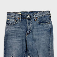 Levi's 512 Jeans Mens 30x30 Blue Slim Taper Medium Wash Distress Stretch Denim Pants