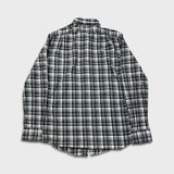 Polo Ralph Lauren Plaid Shirt Mens Medium Gray Button Up Slim Fit Long Sleeve