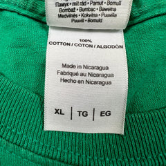 Vintage Y2K John Moose T Shirt Mens XL Green Outdoor Banff Canada Funny Nature Tee