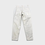 Vintage 90s Wrangler Mom Jeans Womens 34x32 White USA High Waist Taper Leg Denim