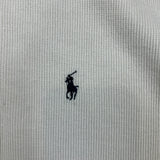 Vintage 90s Polo Ralph Lauren Long Sleeve Mens Large White Waffle Knit Sweatshirt